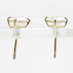 Unisex 14K solid gold earrings fancy stud hoop huggie ball fashion dangle swag 2