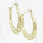 Ladies 10K gold and .925 Italian Sterling Silver earrings fancy stud hoop huggie ball fashion dangle