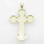 Mens 10K Solid Yellow Gold big jesus cross Length - 2.64 inches Width - 1.54 inches 4