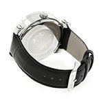 Luxurman Mens VS Diamond Bezel Watch 4.50ct Blue MOP Interchangable Leather Band 2