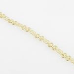 Women 10k Yellow Gold link vintage style bracelet 7.5 inches long and 7mm wide 4