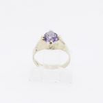 10k Yellow Gold Syntetic purple gemstone ring ajjr87 Size: 2 2