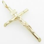 Mens 10K Solid Yellow Gold jesus cross Length - 2.44 inches Width - 1.50 inches 2