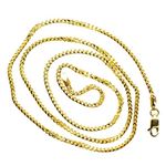 14K YELLOW Gold SOLID FRANCO Chain - 22 Inches Long 1.9MM Wide 2