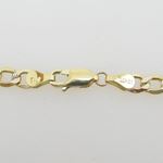 10k Yellow Gold diamond cut figaro cuban mariner HALLOW link bracelet AGMBRP12 8 inches long and 5mm