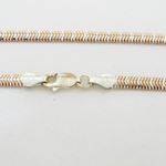 Womens Sterling silver Rose skinny snake bracelet 2