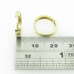 womens bp25 fancy earrings 14K yellow gold italian ball stud huggie hoop 4