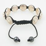 Rose Greek style medusa string bracelet beaded macrame jewelry fashion bead 4
