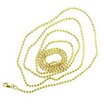 "14K YELLOW Gold MOON CUT SOLID CHAIN - 24"" Long 2.00MM Wide 2"