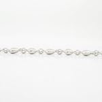 Womens Sterling silver Heart link bracelet 4