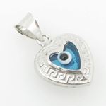 womens bp136 kabbalah evil eye .925 Sterling Silver good luck charm pendant 2