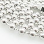 Mens .925 Italian Sterling Silver Ball Link Chain Length - 36 inches Width - 5mm 2