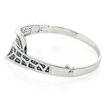 Ladies 14K Natural Blue 2.5 Ctw Diamond Bangle B-2