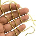 "14K Solid Yellow Gold Franco Chain Necklace 1.8Mm Wide Sizes: 16""