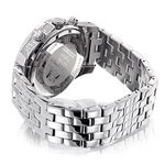 Mens Raptor Iced Out Real Diamond Watch 1.25ct White MOP Bezel by Luxurman 2