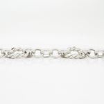 Mens Sterling silver Rope and trace link bracelet 4
