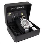 Liberty Series by Luxurman Iced Out Mens Watch with Real Diamond Band 1.25ct 4