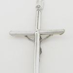 Jesus cut crucifix cross pendant SB34 33mm tall and 19mm wide 4