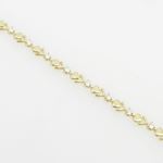 Women 10k Yellow Gold link vintage style bracelet 7.5 inches long and 6mm wide 4