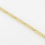 Women 10k Yellow Gold link vintage style bracelet 7.5 inches long and 6mm wide 4