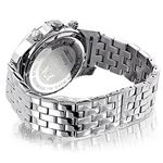 Mens Wristwatches Luxurman Mens Diamond Watch 0.25ct Stainless Steel Case Band 2