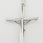 Jesus cut crucifix cross pendant SB33 46mm tall and 21mm wide 4