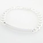 Curb Link ID Bracelet Necklace Length - 8 inches Width - 8mm 2