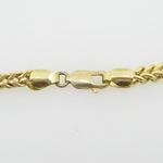 Mens 10k Yellow Gold Franco bracelet AGMBRP41 8 inches long and 4mm wide 4