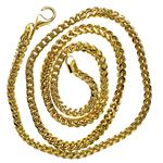 14K YELLOW Gold SOLID FRANCO Chain - 26 Inches Long 4.2MM Wide 2