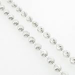 Ladies .925 Italian Sterling Silver Moon Cut Link Chain Length - 18 inches Width - 3mm 4