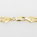 Mens 10k Yellow Gold figaro cuban mariner link bracelet 8.5 inches long and 7mm wide 4