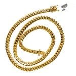 "14K YELLOW Gold MIAMI CUBAN SOLID CHAIN - 28"" Long 8X3MM Wide 2"