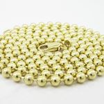 "Mens 10k Yellow Gold combat ball link chain ELNC61 24"" long and 3mm wide 2"