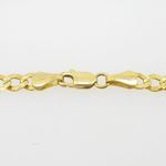 Mens 10k Yellow Gold diamond cut figaro cuban mariner link bracelet 8 inches long and 5mm wide 4