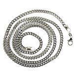 14K WHITE Gold HOLLOW FRANCO Chain - 28 Inches Long 3.6MM Wide 2