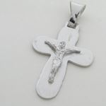 Fancy jesus cut crucifix cross pendant SB38 37mm tall and 21mm wide 2