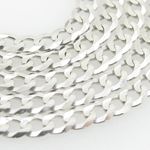Mens White-Gold Cuban Link Chain Length - 24 inches Width - 3mm 2