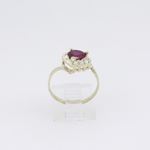 10k Yellow Gold Syntetic red gemstone ring ajr25 Size: 8.25 2