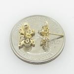 "14K Gold Earrings heart star flower dolphin penguin for Childeren