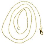 14K YELLOW Gold SOLID CABLE Chain - 18 Inches Long 0.7MM Wide 2