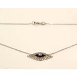 "Celebrity Designer Evil Eye Sterling Silver Necklace EE03