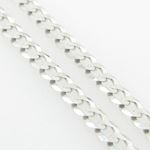 Mens White-Gold Cuban Link Chain Length - 20 inches Width - 3mm 4