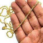 10K Yellow SOLID Gold Rope Chain Necklace 2.75MM wide 2