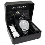 Mens Diamond Watches: LUXURMAN Diamond Watch 2.5ct Water-Resistant to 30 m 4