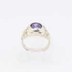 10k Yellow Gold Syntetic purple gemstone ring ajr3 Size: 1.25 2