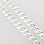 Silver Curb link chain Necklace BDC87 2