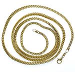 10K Diamond Cut Gold HOLLOW FRANCO Chain - 32 Inches Long 3MM Wide 2