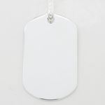 Plain dog tag pendant SB22 46mm tall and 24mm wide 4