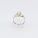 10k Yellow Gold Syntetic yellow gemstone ring ajr34 Size: 8 2