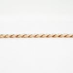 Sterling silver Curb link pink bracelet 4